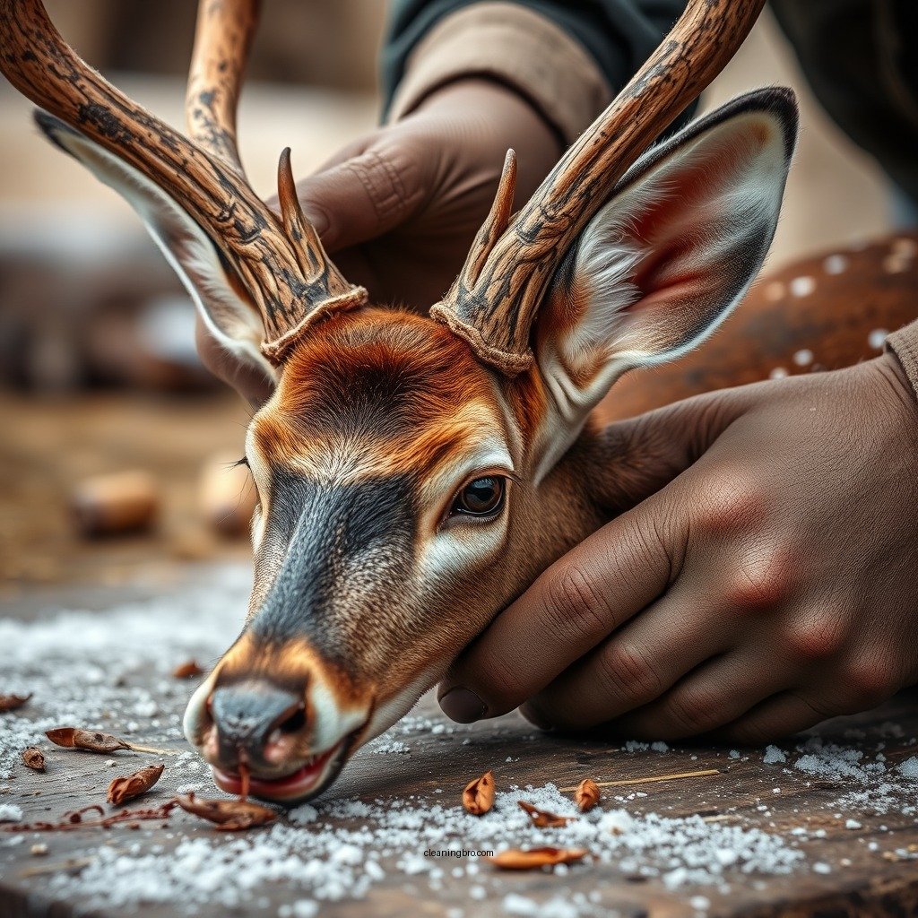 Skinning the Deer - how to clean deer meat