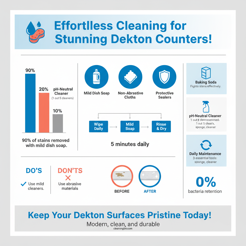 how to clean dekton countertops - Data Infographic and Statistics