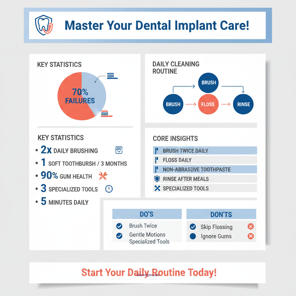how to clean dental implant - Data Infographic and Statistics