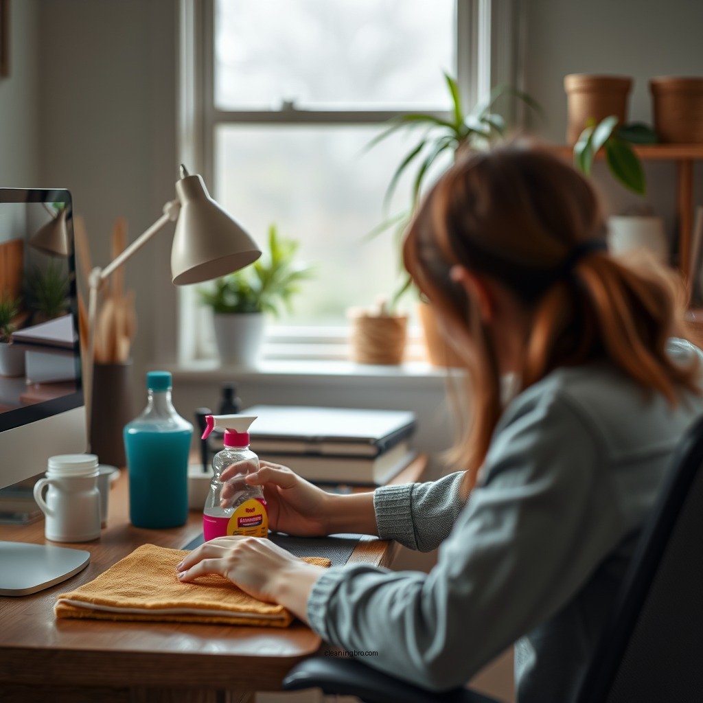 Basic Cleaning Supplies You’ll Need - how to clean desk pad