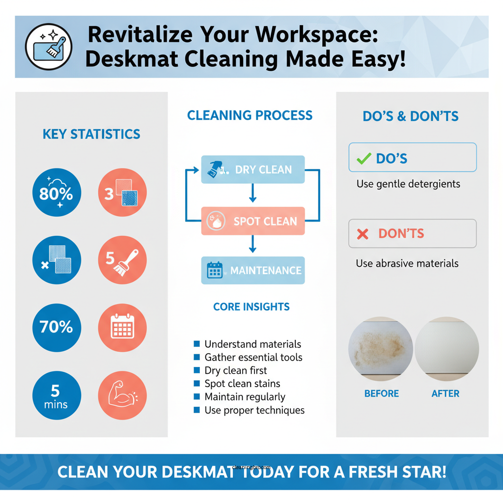 how to clean deskmat - Data Infographic and Statistics