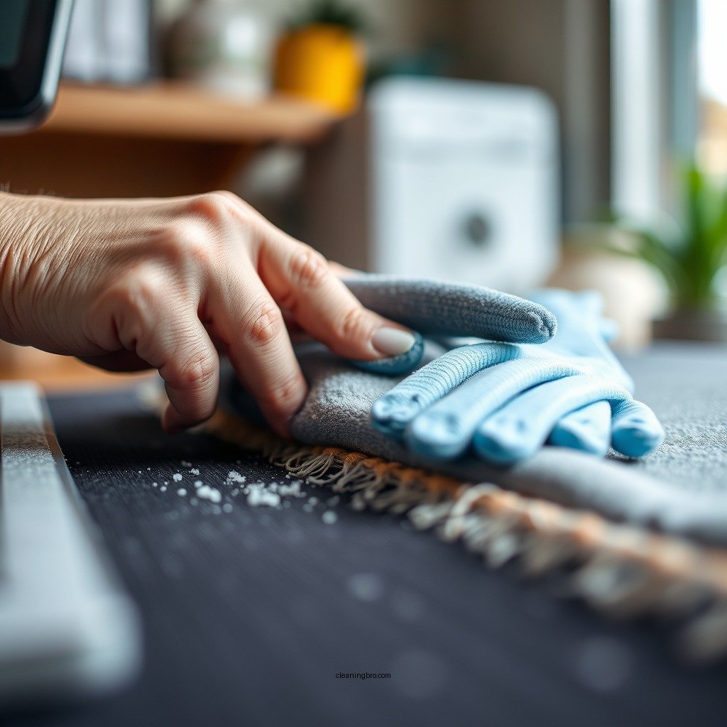 Step-by-Step Cleaning Process - how to clean deskmat