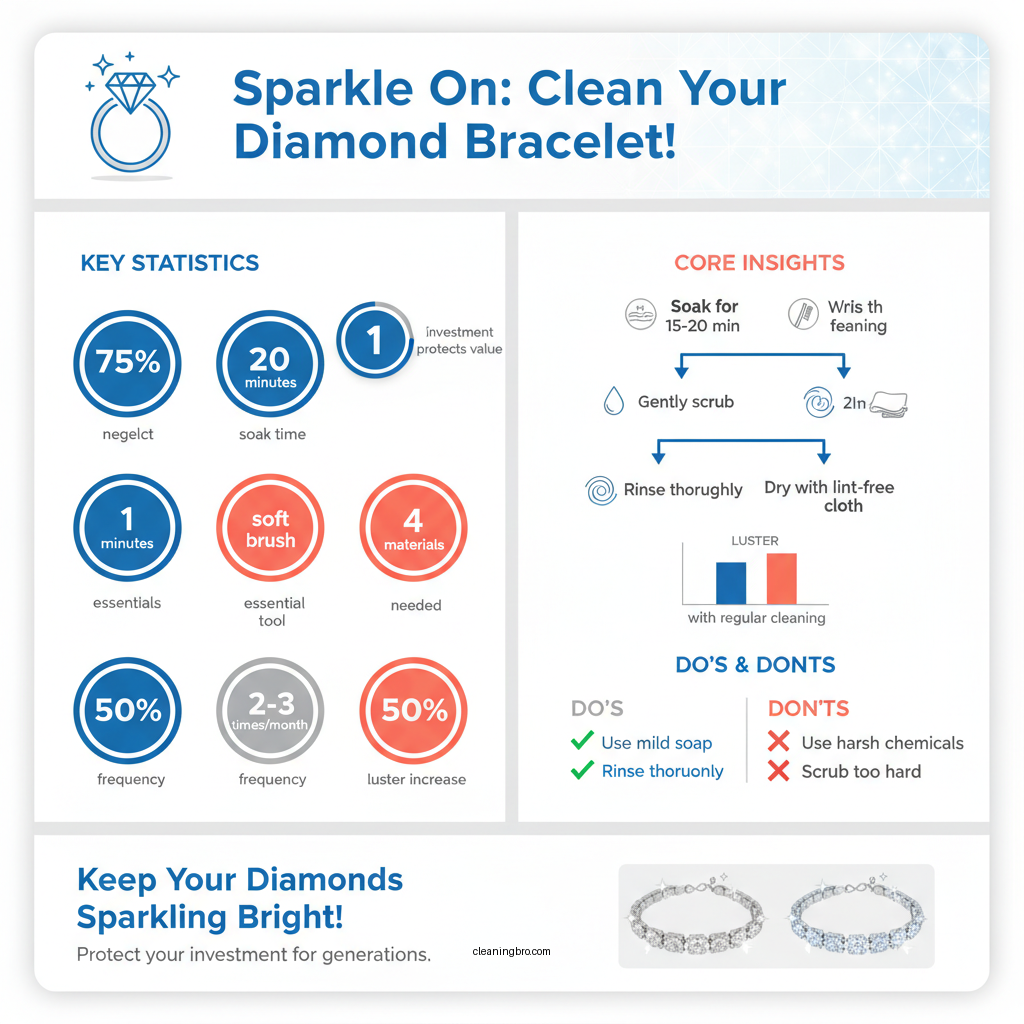 how to clean diamond bracelet - Data Infographic and Statistics