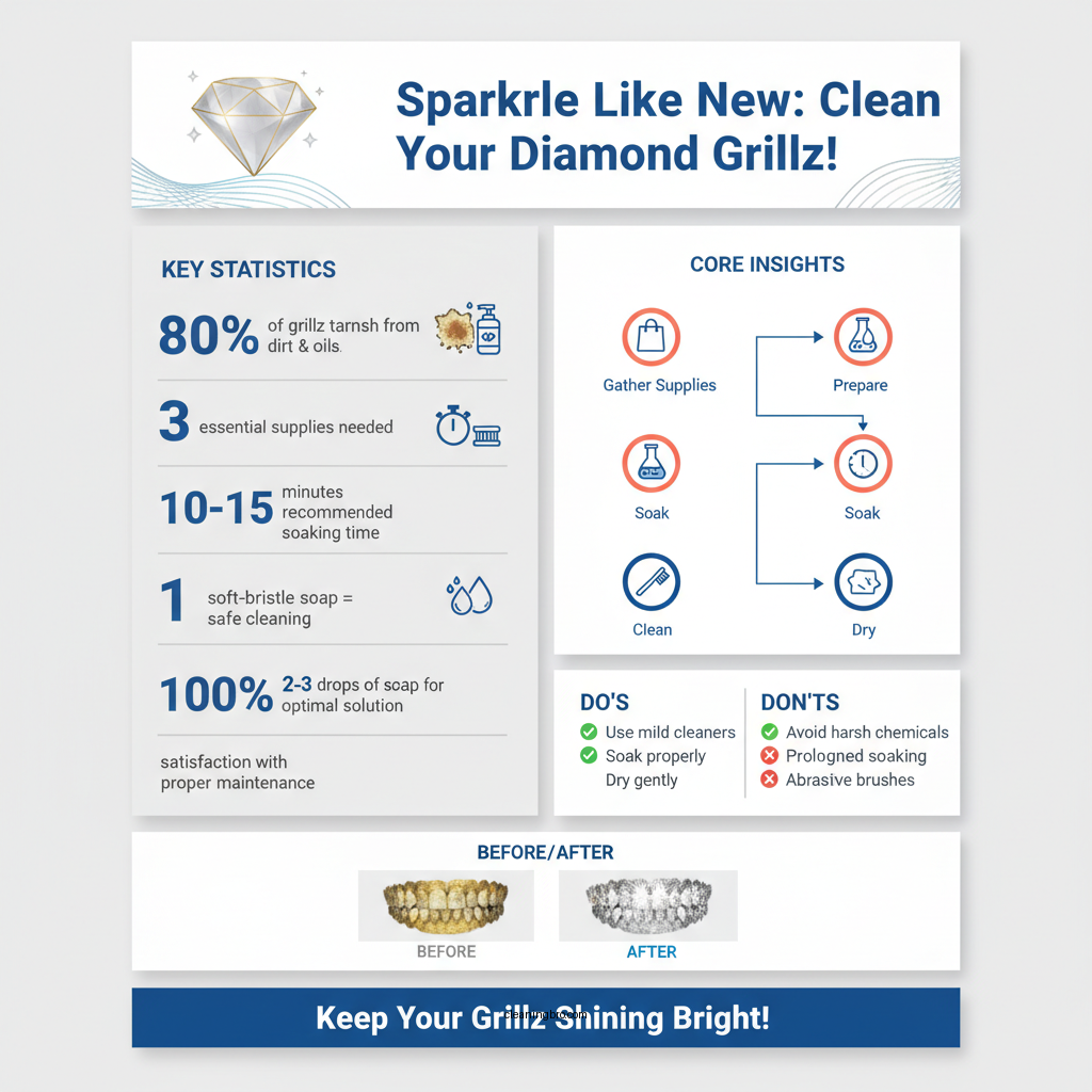 how to clean diamond grillz - Data Infographic and Statistics