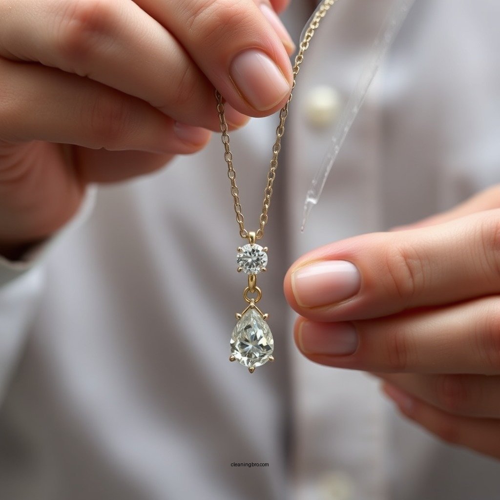 Step-by-Step Cleaning Process - how to clean diamond necklace