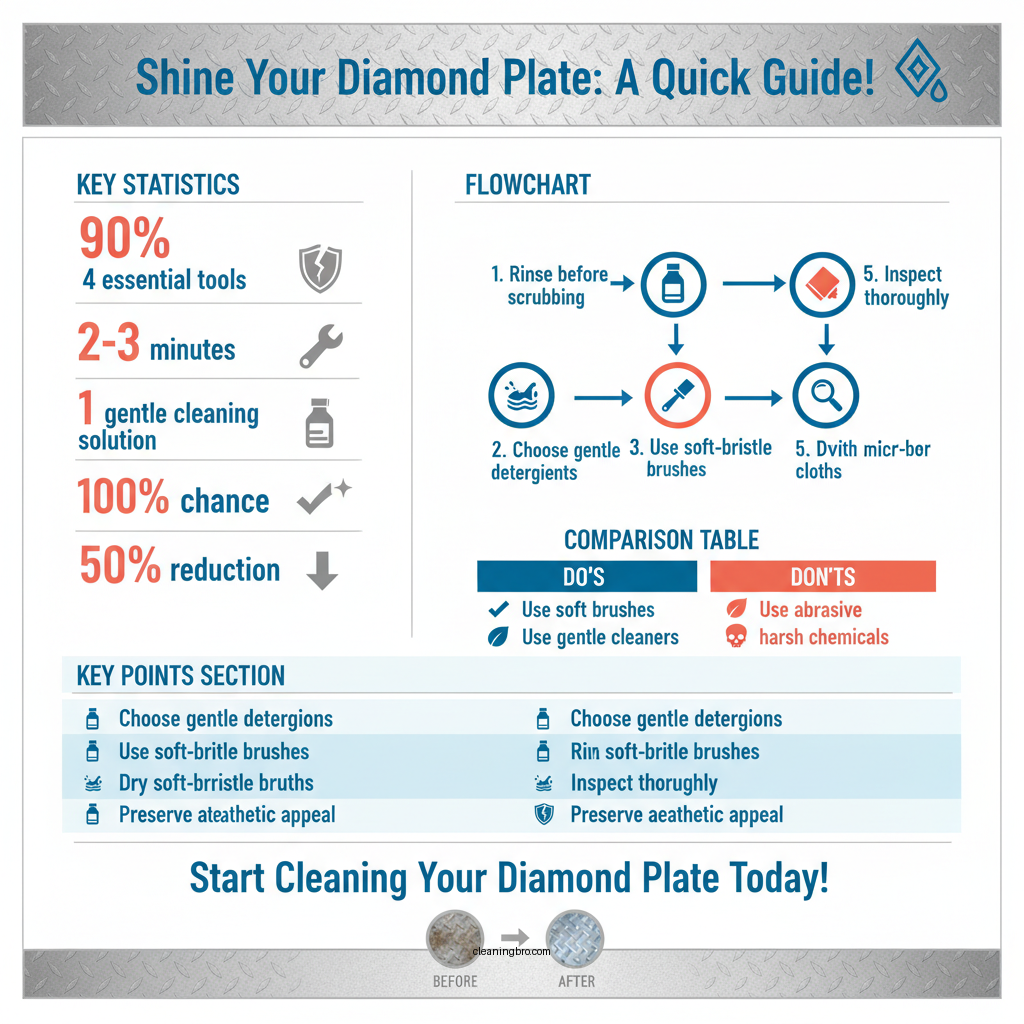 how to clean diamond plate - Data Infographic and Statistics