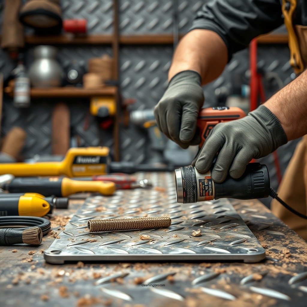 Tools and Supplies Needed - how to clean diamond plate