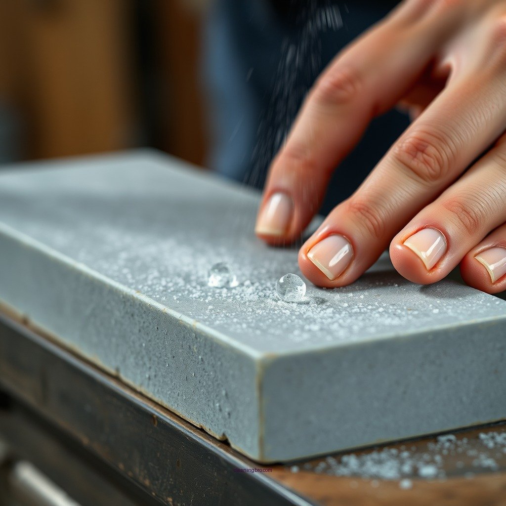 Step-by-Step Cleaning Process - how to clean diamond sharpening stone
