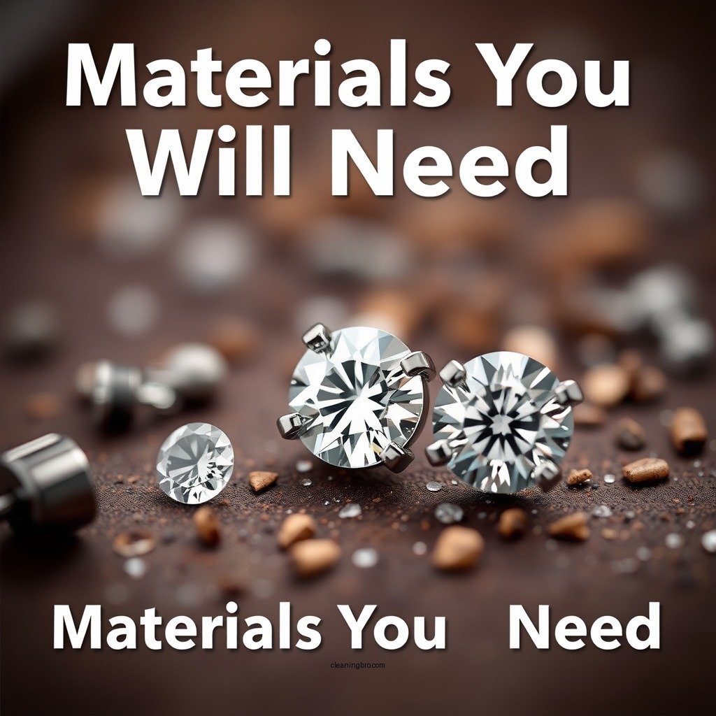 Materials You Will Need - how to clean diamond studs