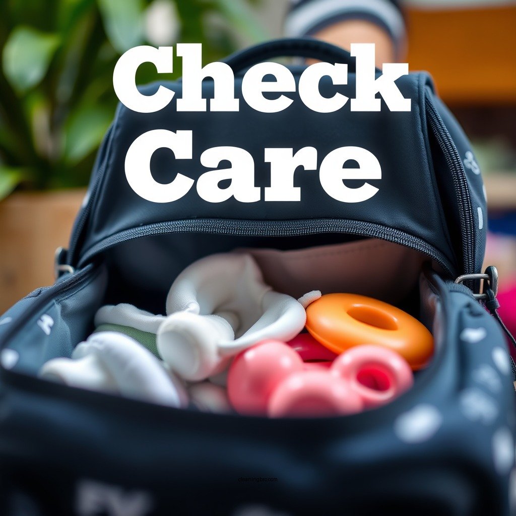 Check Care Instructions - how to clean diaper bag