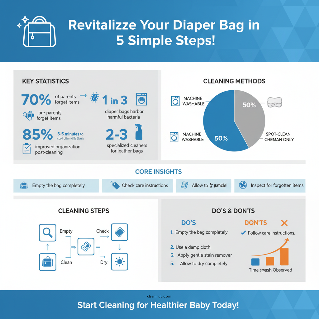 how to clean diaper bag - Data Infographic and Statistics