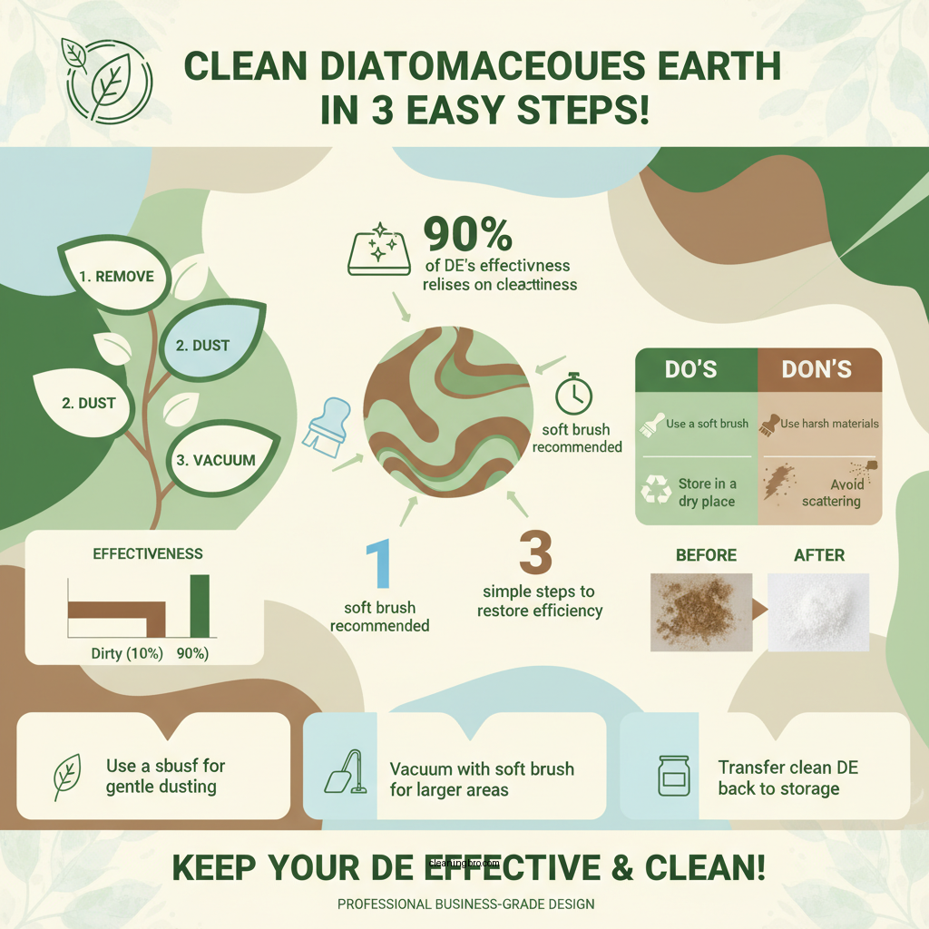 how to clean diatomaceous earth - Data Infographic and Statistics