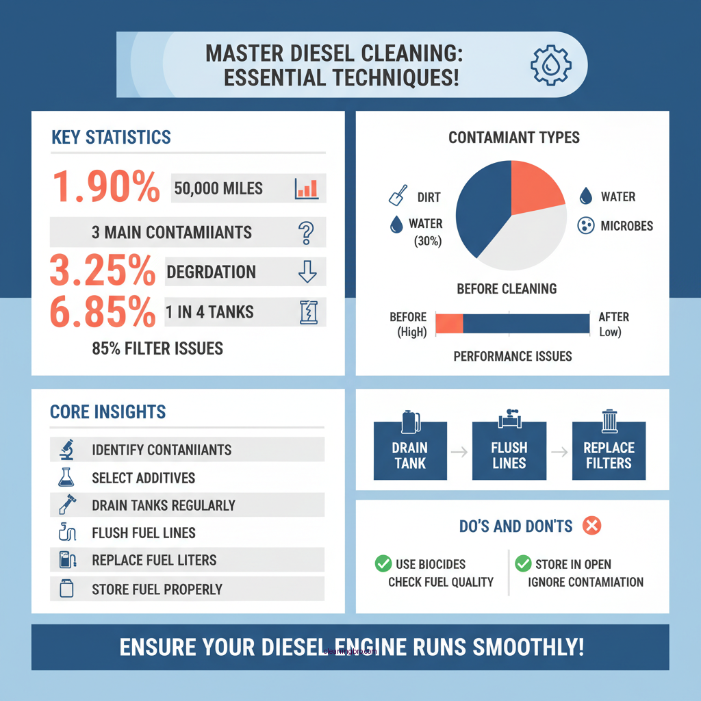 how to clean diesel - Data Infographic and Statistics