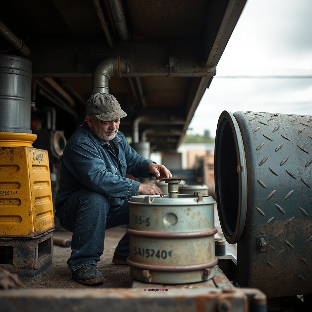 Draining the Diesel Tank - how to clean diesel tank