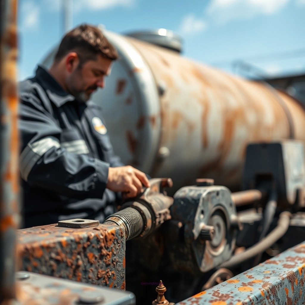 Inspecting the Tank - how to clean diesel tank