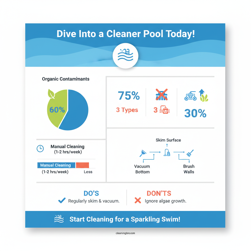 how to clean dirt from bottom of pool - Data Infographic and Statistics