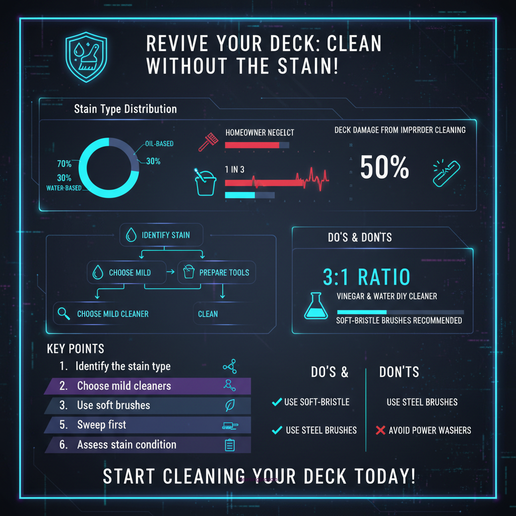 how to clean dirty deck without removing stain - Data Infographic and Statistics