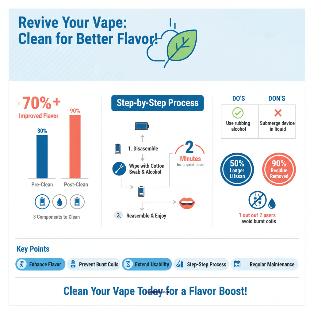 how to clean disposable vape - Data Infographic and Statistics