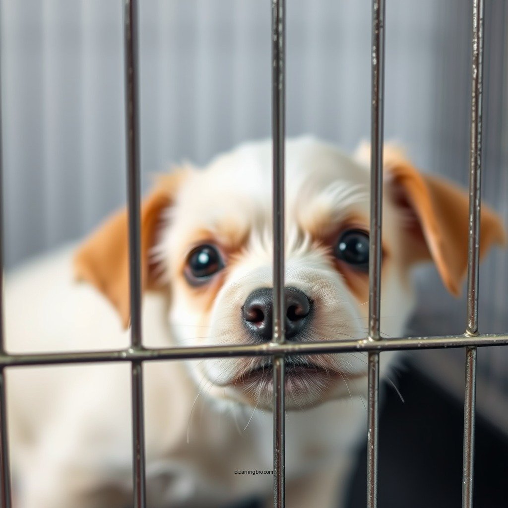 Scrub the Cage - how to clean dog cage