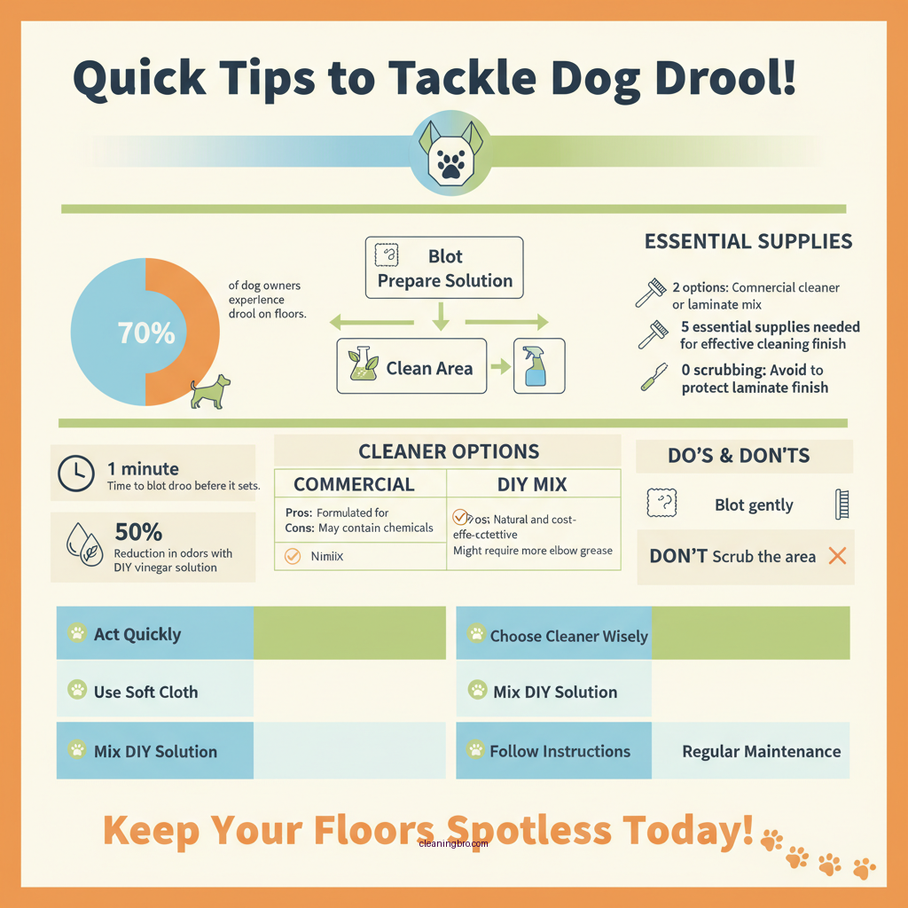 how to clean dog drool off laminate floors - Data Infographic and Statistics