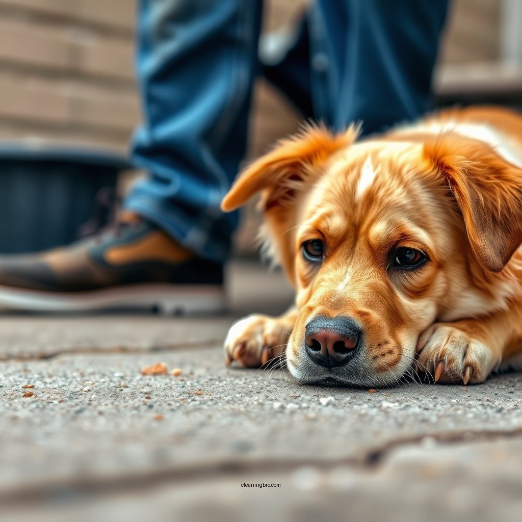 Preparing the Area - how to clean dog pee from concrete