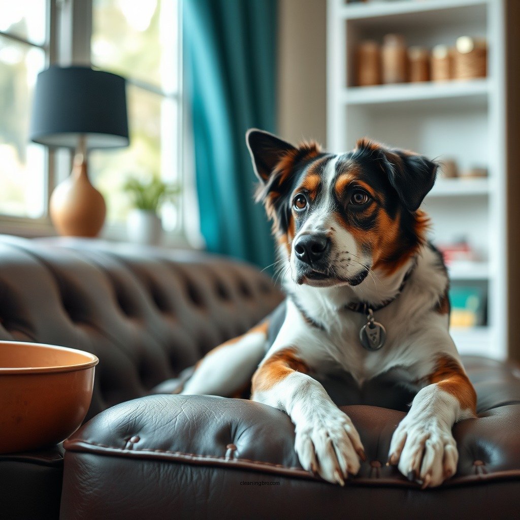 Assessing the Damage - how to clean dog pee from leather couch