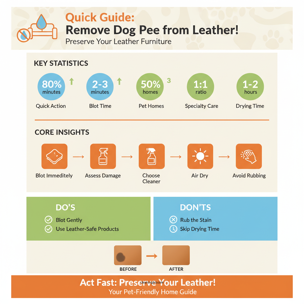how to clean dog pee from leather couch - Data Infographic and Statistics