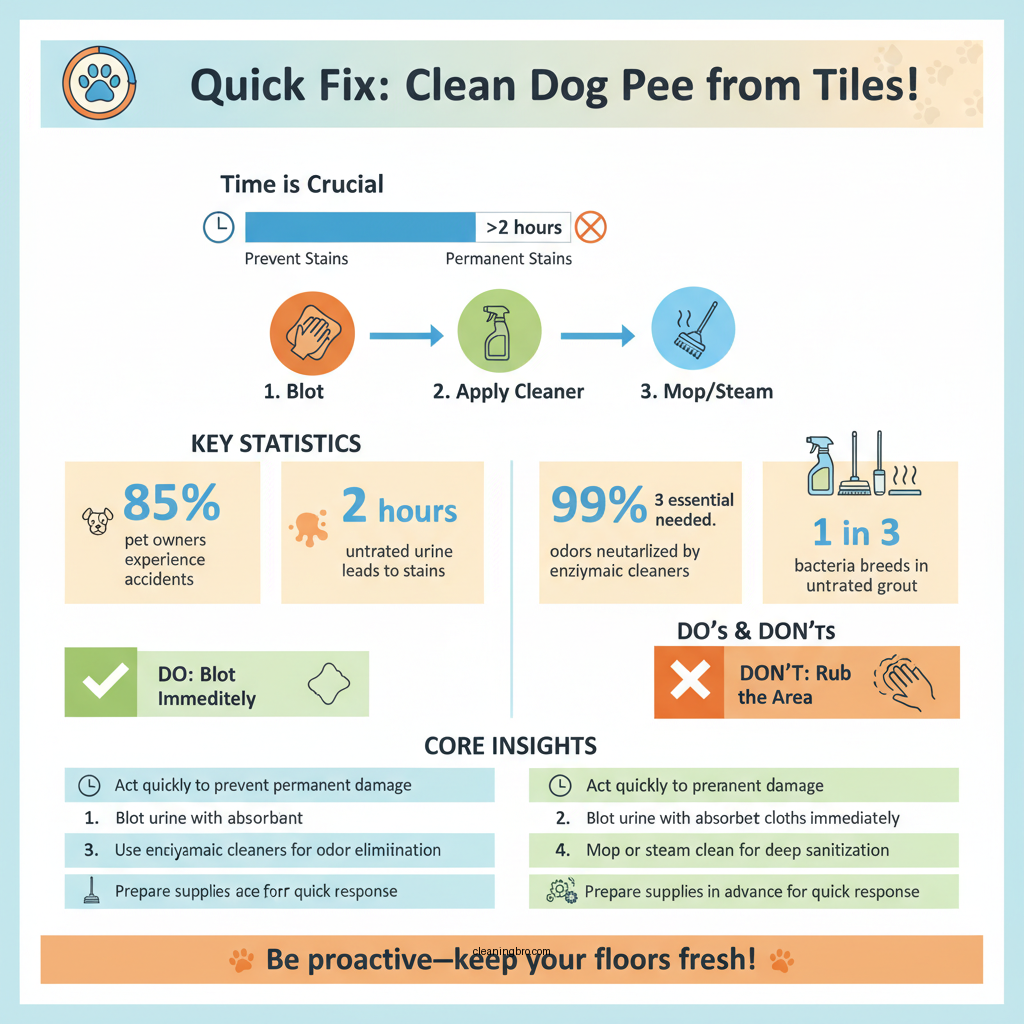 how to clean dog pee from tile floor - Data Infographic and Statistics