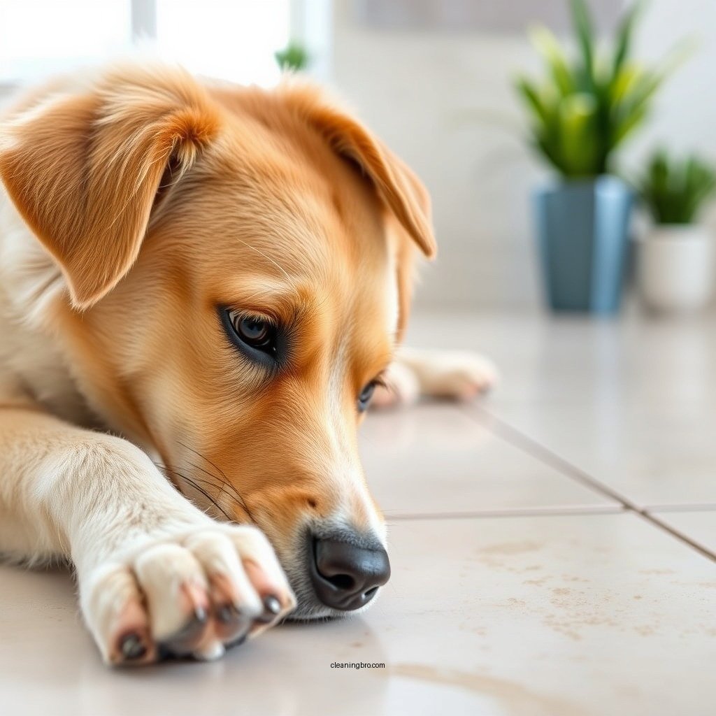 Apply an Enzymatic Cleaner - how to clean dog pee off tile floor