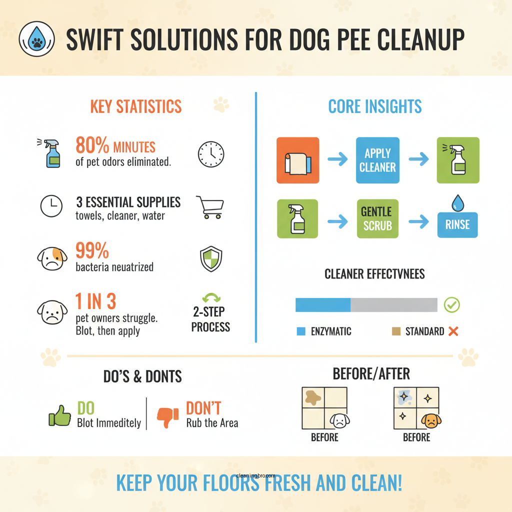 how to clean dog pee off tile floor - Data Infographic and Statistics