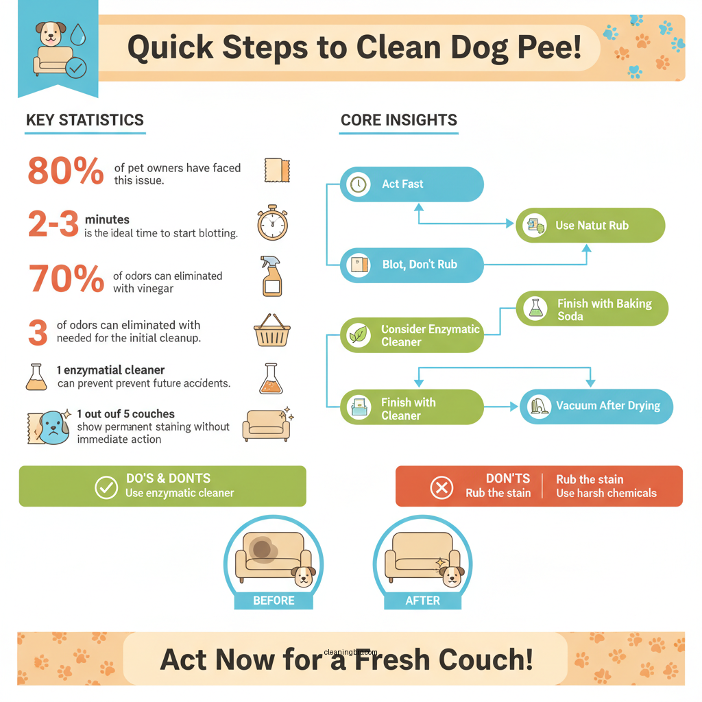 how to clean dog pee on couch - Data Infographic and Statistics