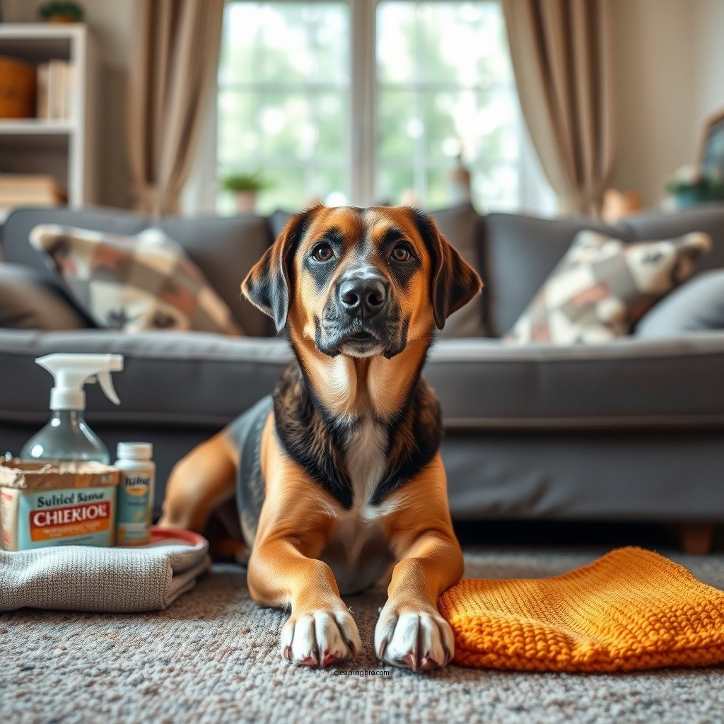 Gather Your Cleaning Supplies - how to clean dog pee out of couch