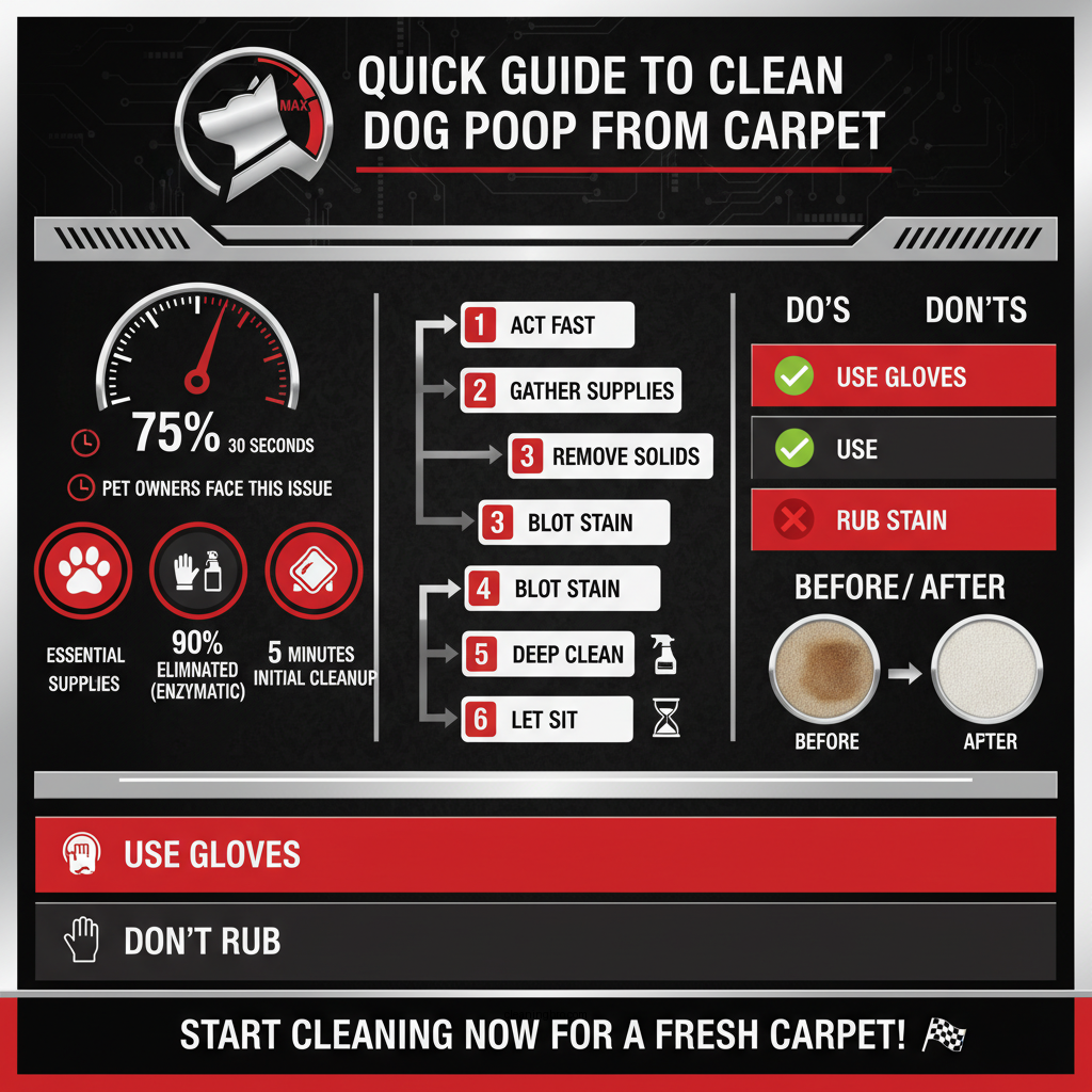 how to clean dog poop from carpet - Data Infographic and Statistics