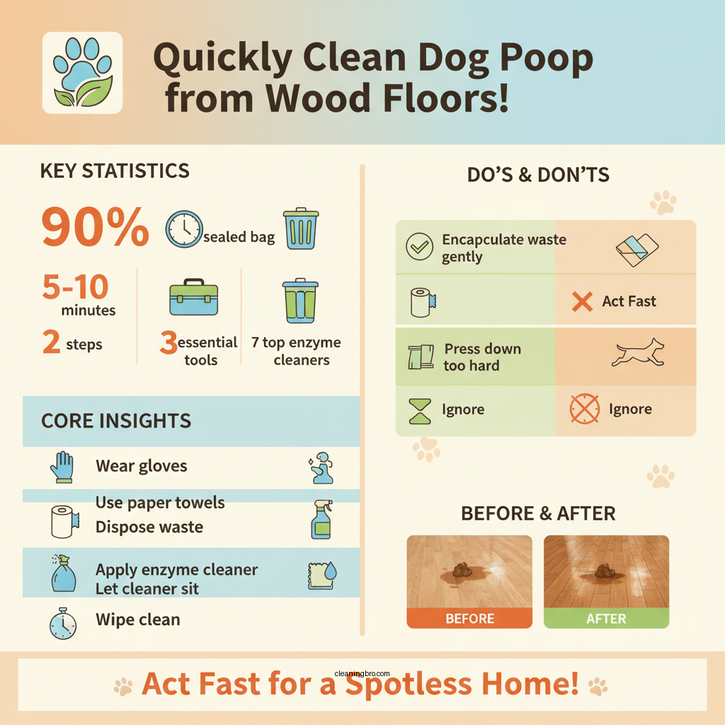 how to clean dog poop from wood floor - Data Infographic and Statistics