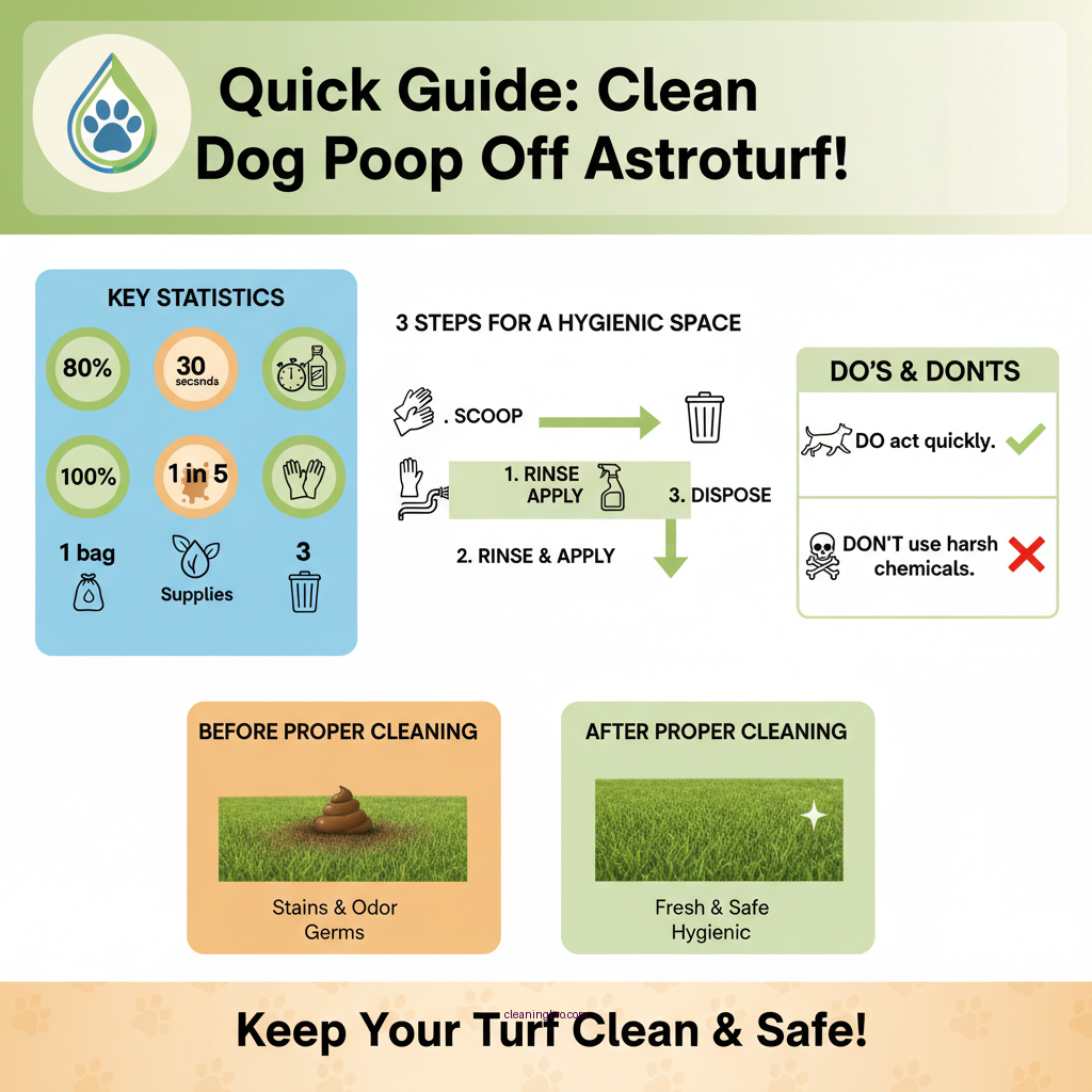 how to clean dog poop off astroturf - Data Infographic and Statistics