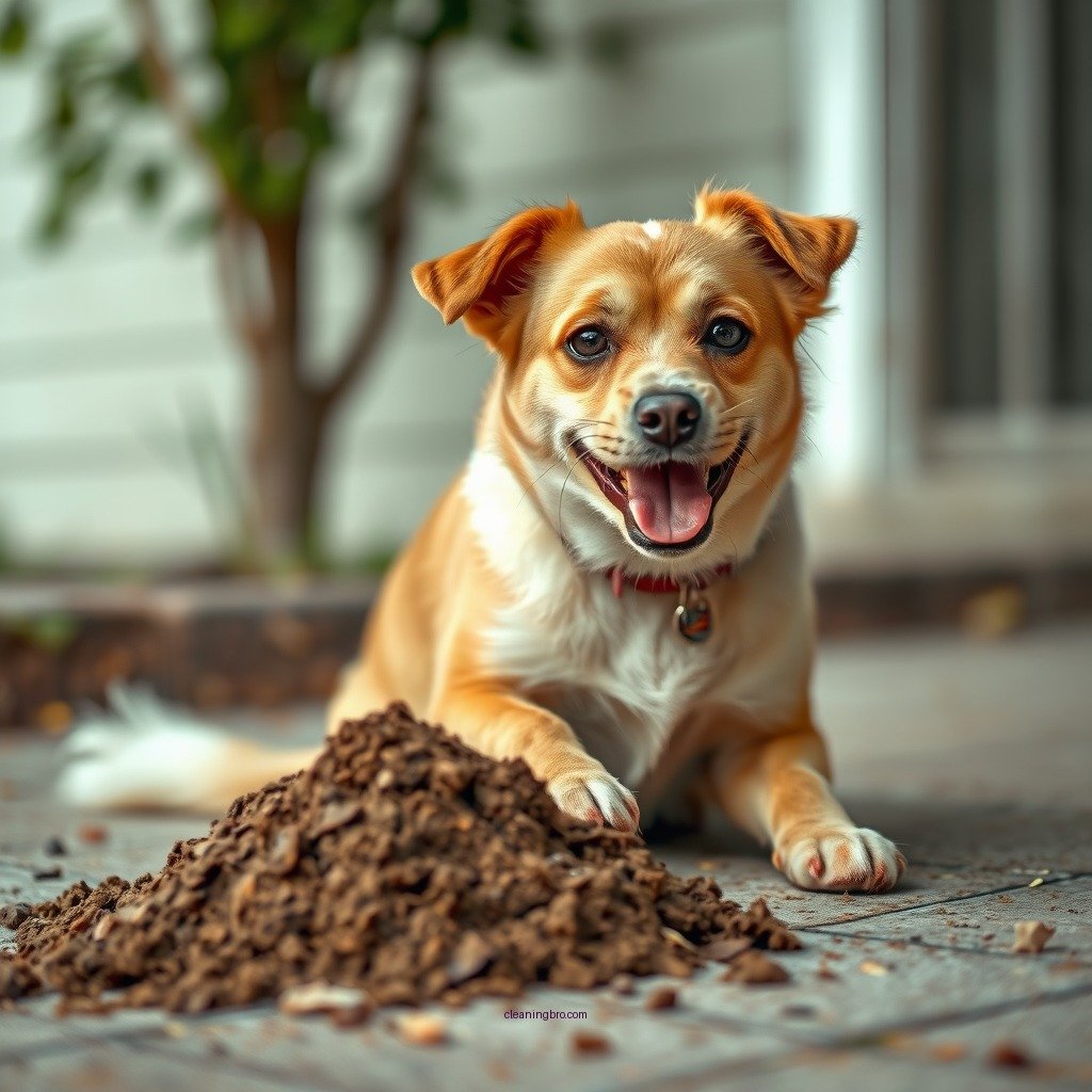 Initial Removal of Waste - how to clean dog poop off concrete