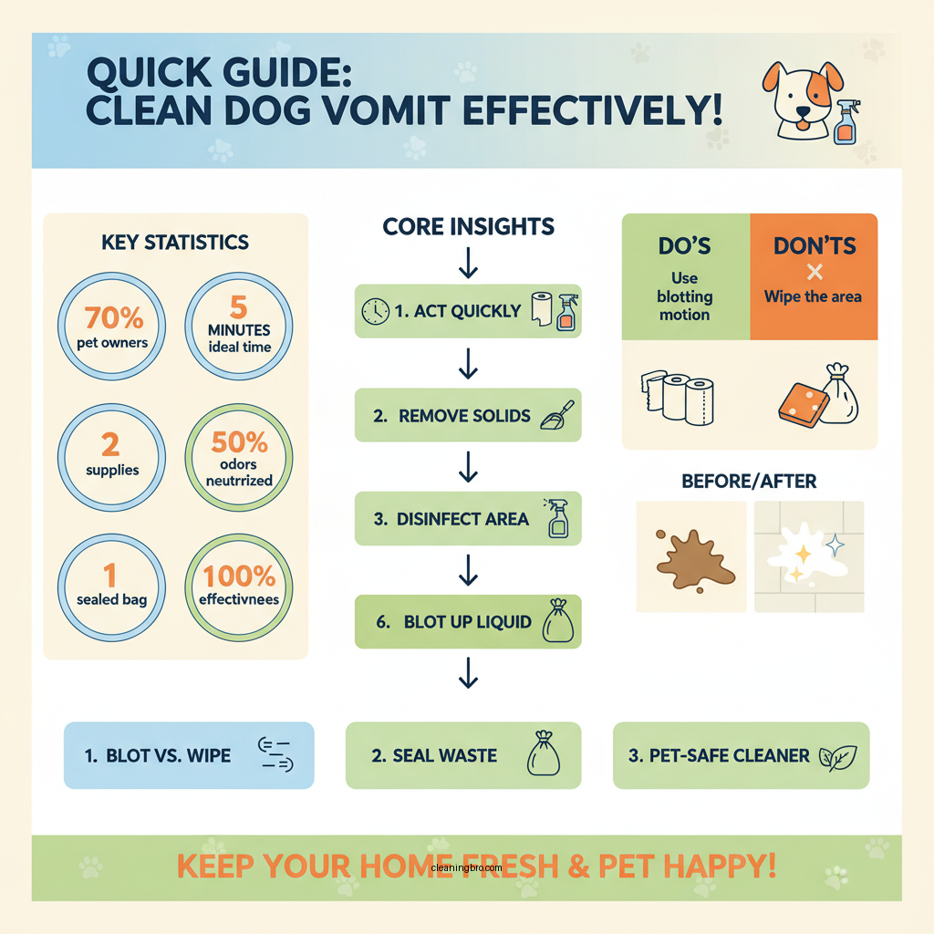 how to clean dog throw up - Data Infographic and Statistics