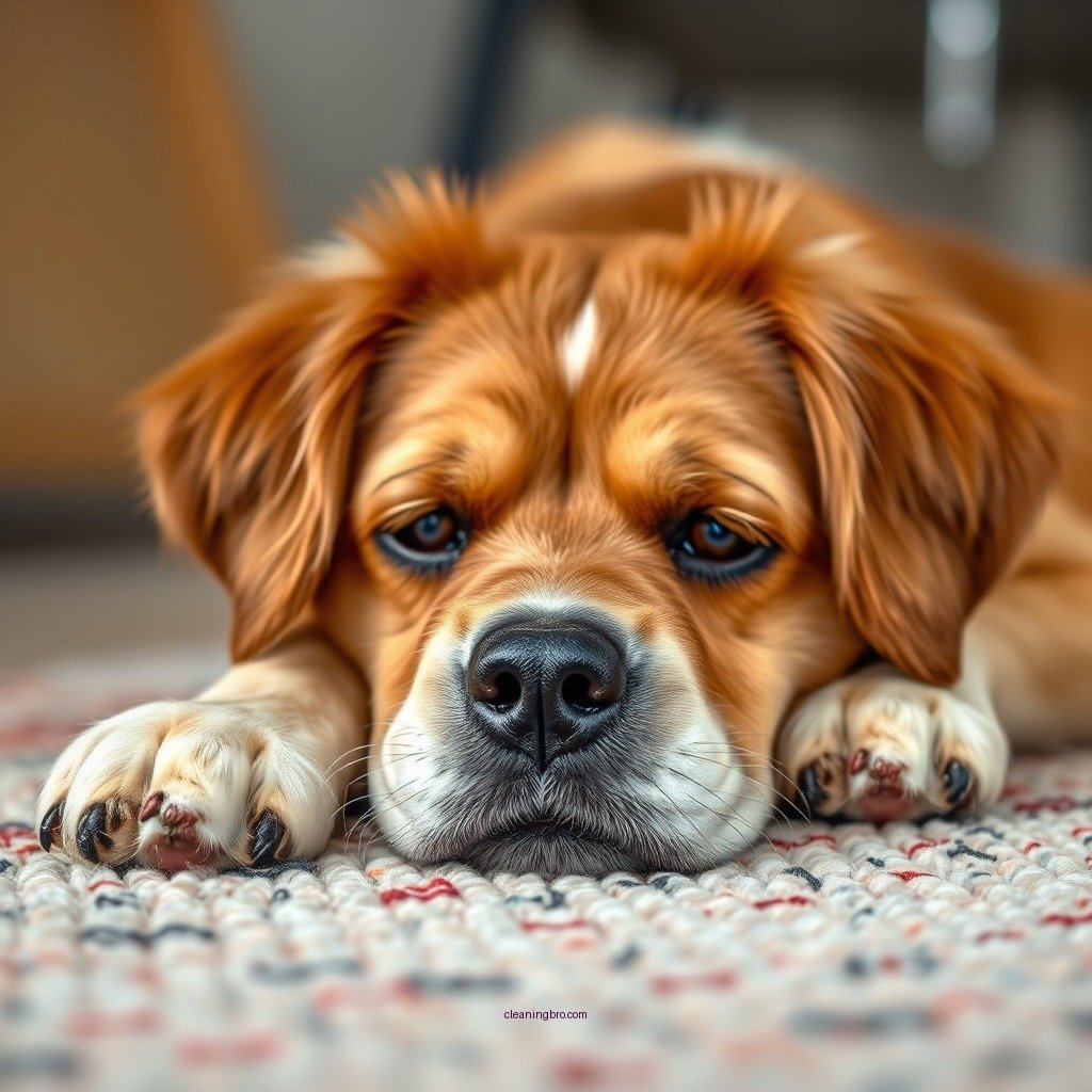 Applying the Solution - how to clean dog urine from a wool rug