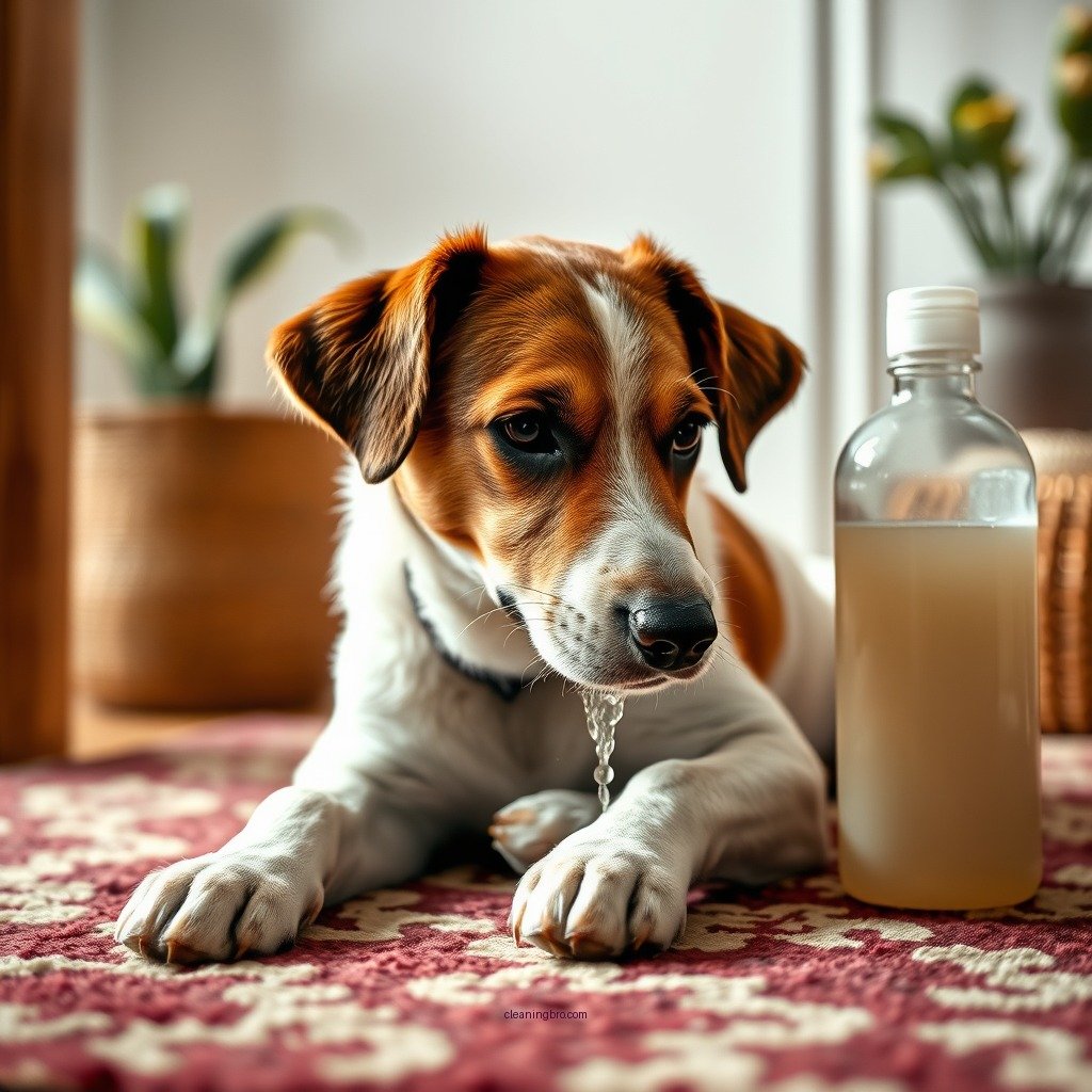 Preparing the Cleaning Solution - how to clean dog urine from a wool rug