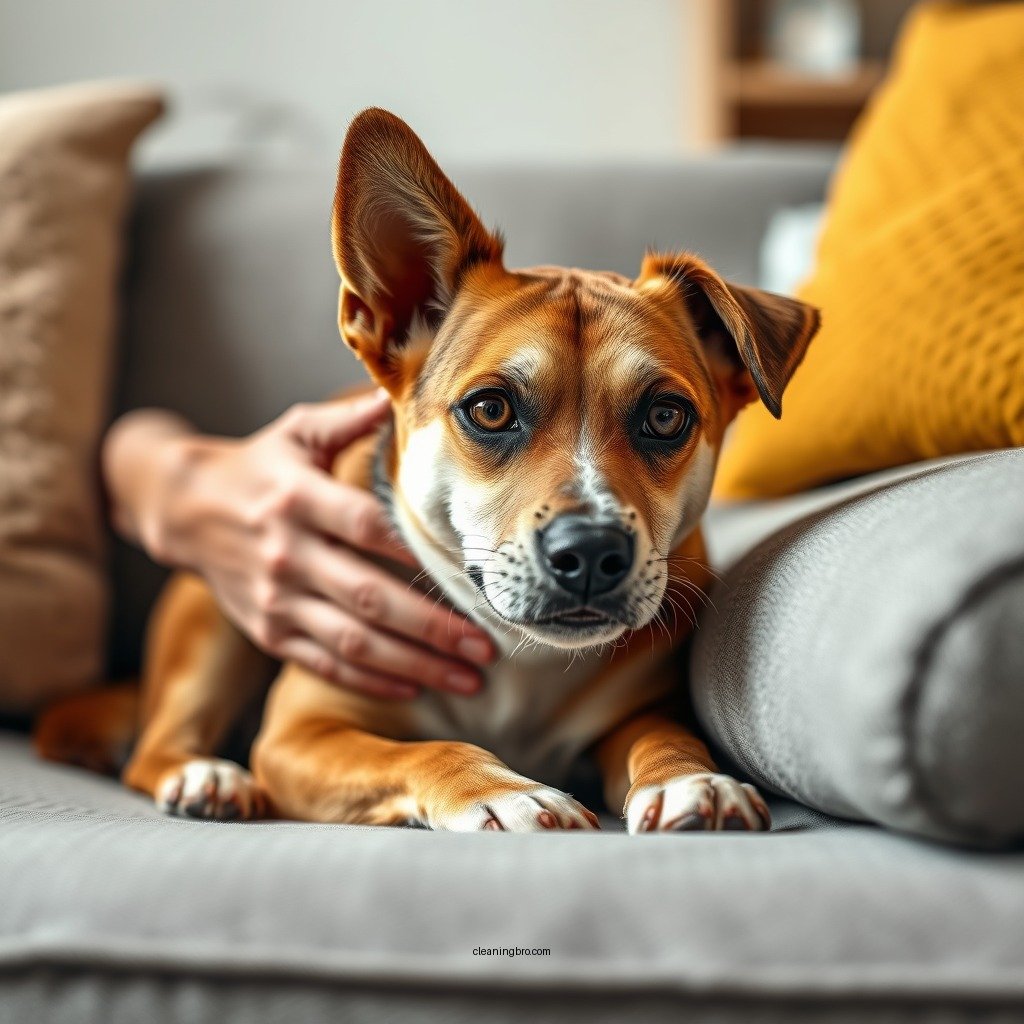 Step-by-Step Cleaning Process - how to clean dog urine from fabric sofa