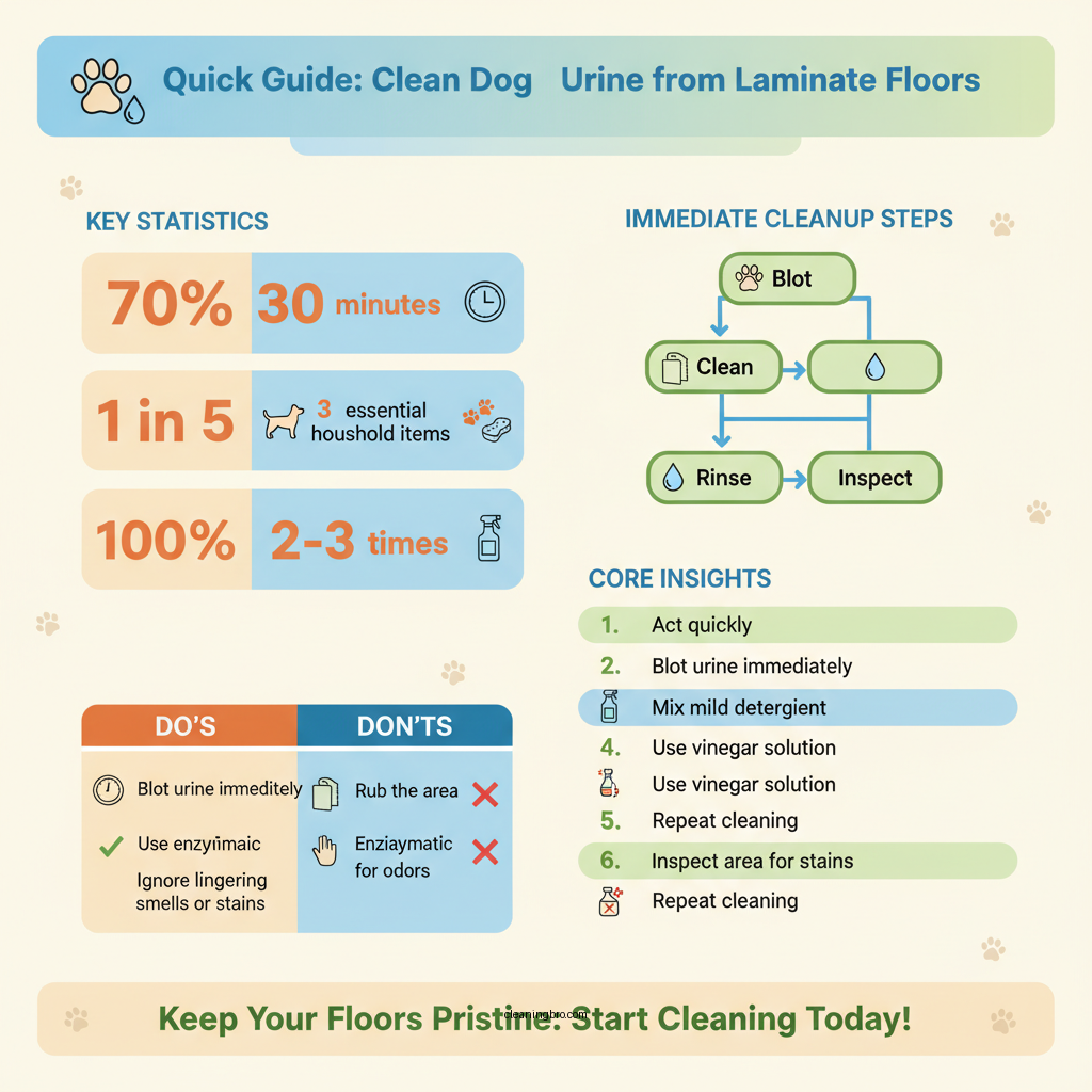 how to clean dog urine from laminate floors - Data Infographic and Statistics