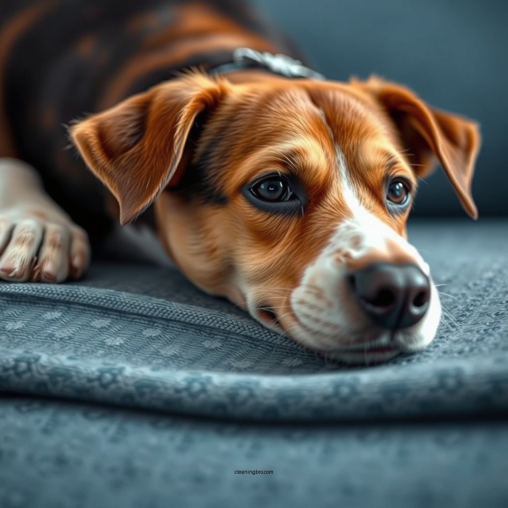Initial Stain Treatment - how to clean dog urine out of couch