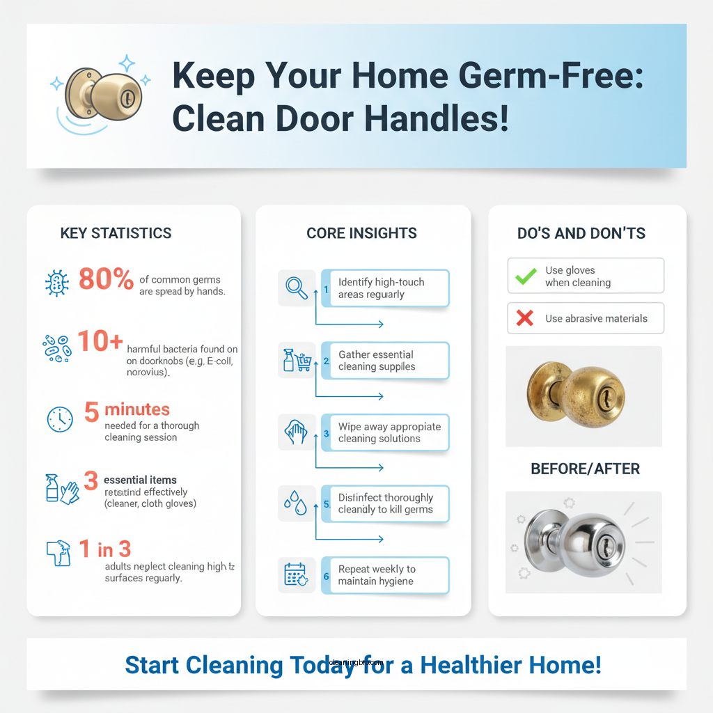 how to clean door handles - Data Infographic and Statistics