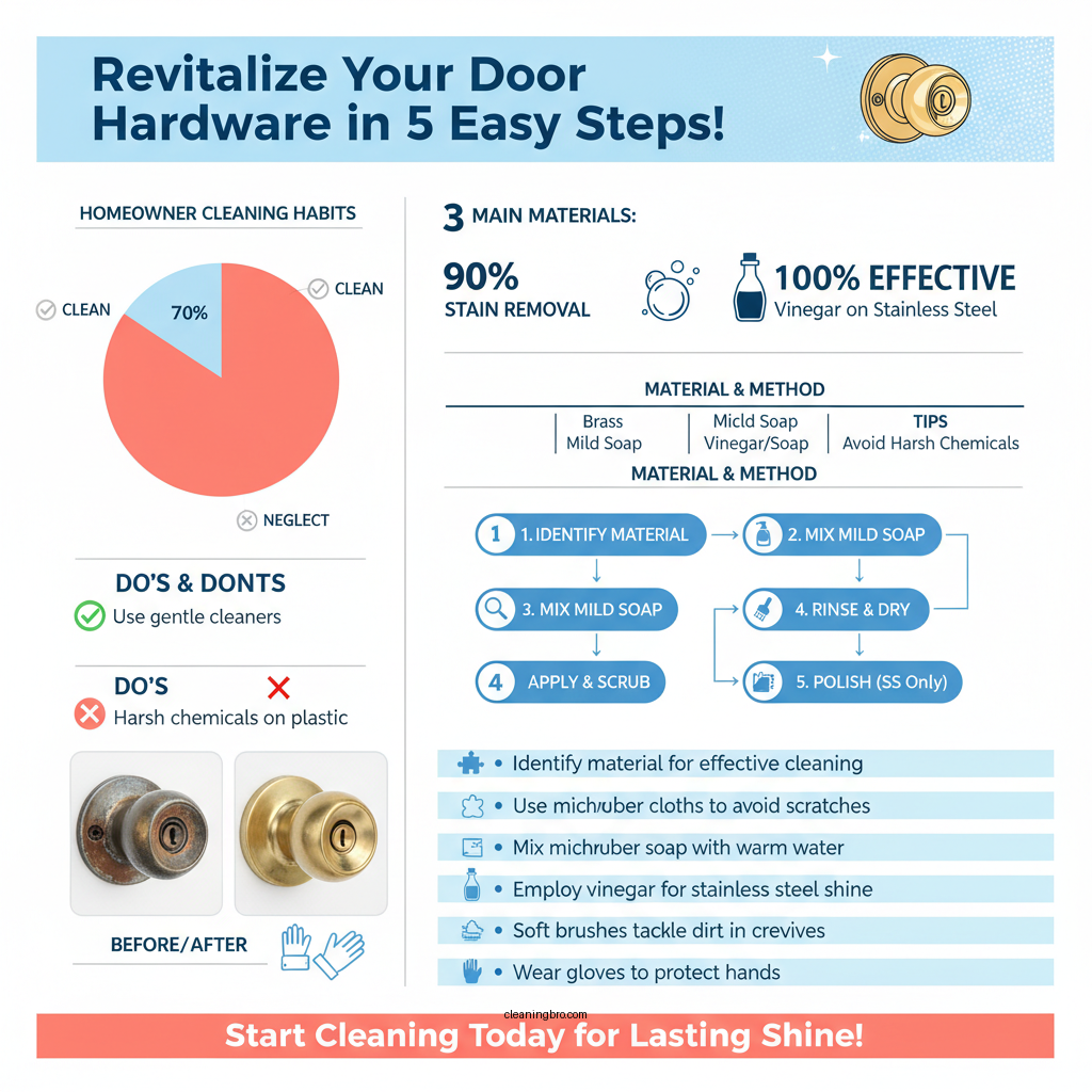how to clean door hardware - Data Infographic and Statistics