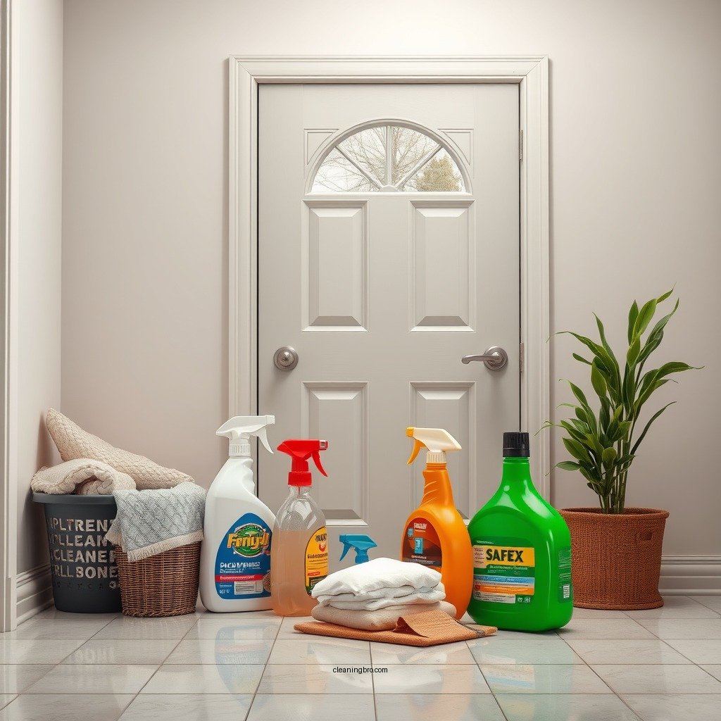 Gathering Your Cleaning Supplies - how to clean doors