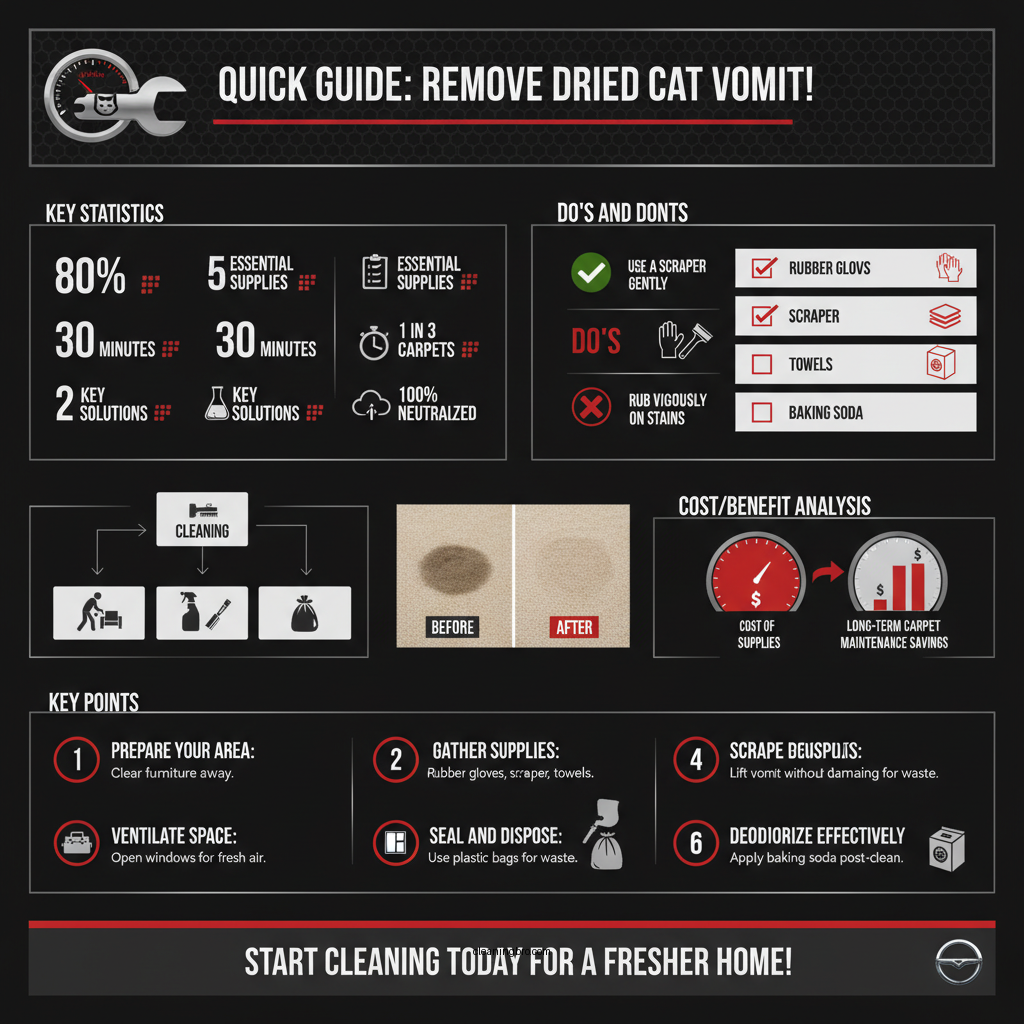 how to clean dried cat vomit from carpet - Data Infographic and Statistics