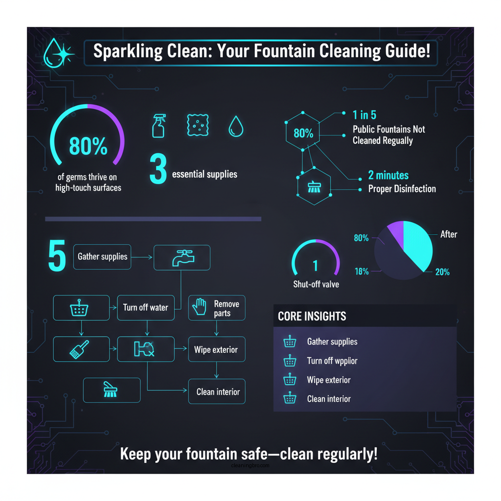 how to clean drinking fountain - Data Infographic and Statistics