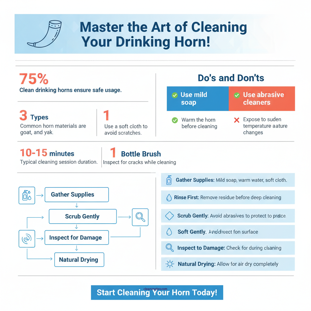 how to clean drinking horn - Data Infographic and Statistics