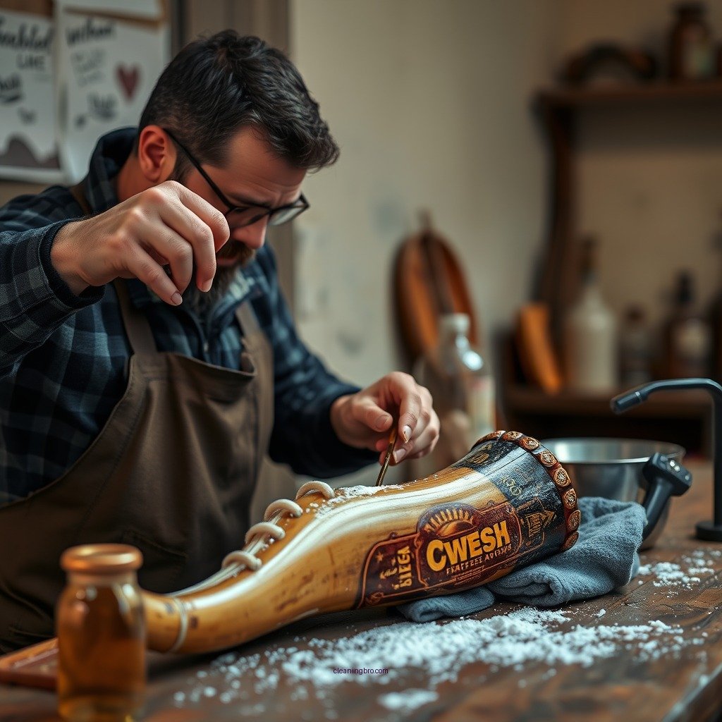 Preparing for Cleaning - how to clean drinking horn