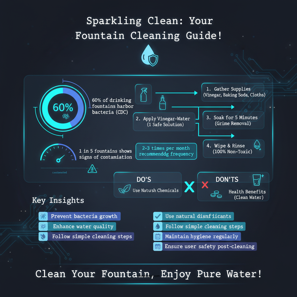 how to clean drinking water fountain - Data Infographic and Statistics